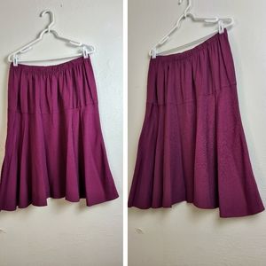 Fishtail Vintage Yoke Skirt Women's 16W Plurple Sophisticated Classic Fairycore